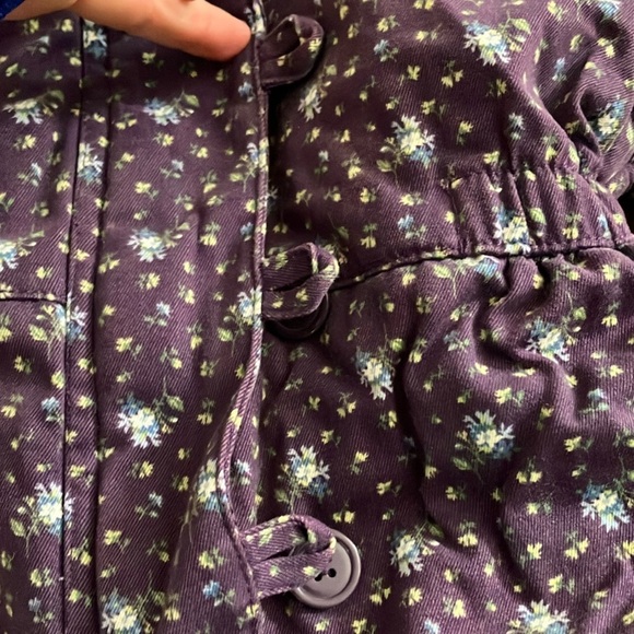 Baby Gap Floral flowers Footies One Piece with Hood - Picture 5 of 7